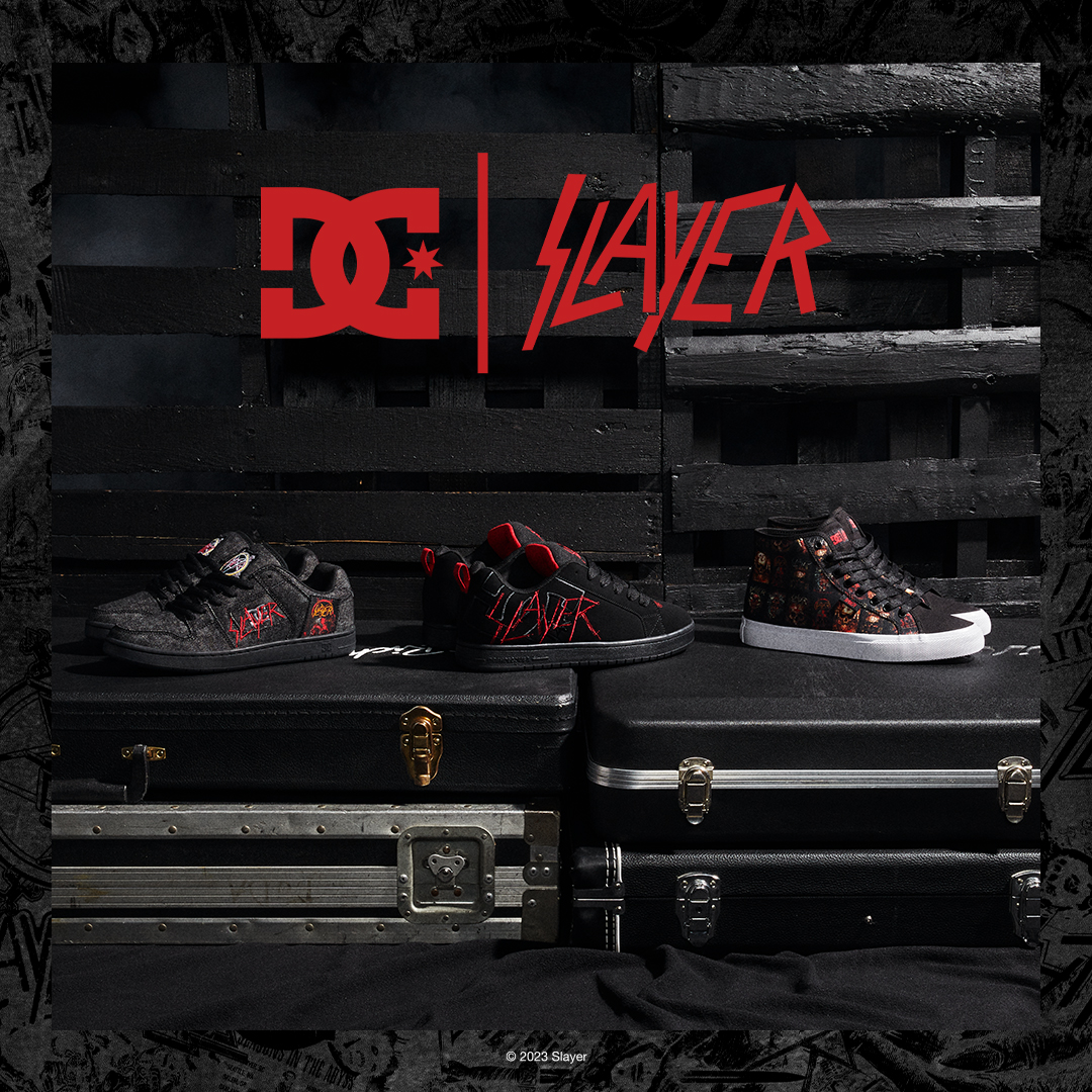 DC Shoes スレイヤー スニーカー 黒 赤　26.5 DC SHOES × スレイヤー コラボ SLAYER NET シューズ